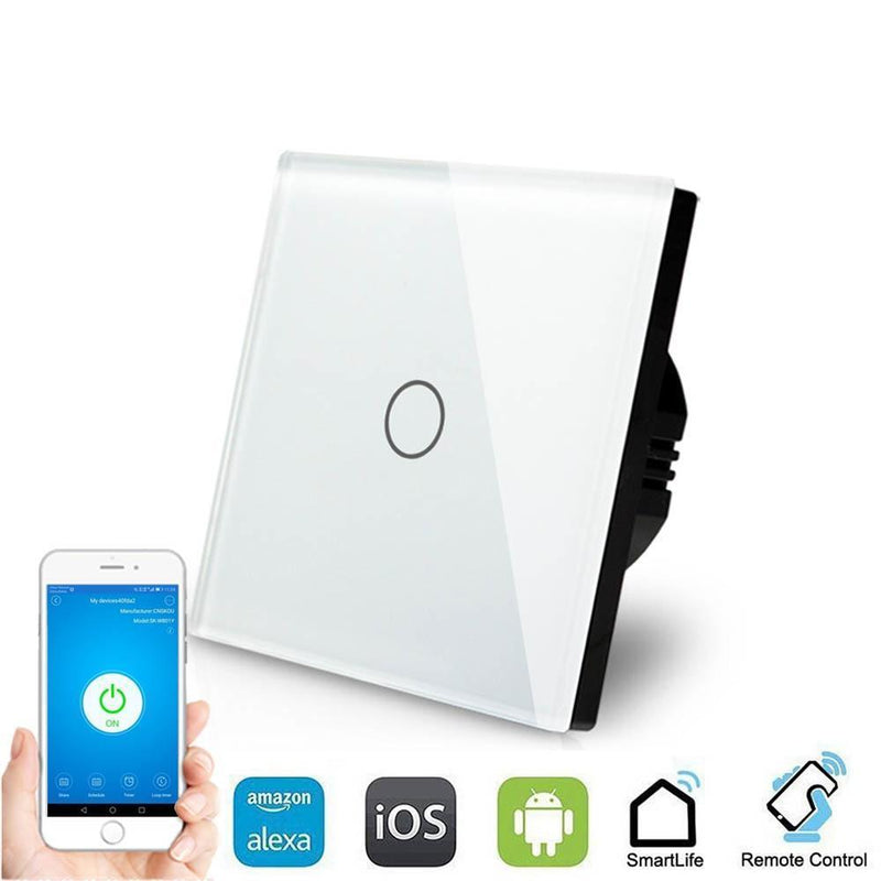 Smart Interruptor Wifi Touch Screen Wallpad 1 Tecla - Quadrado